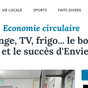 [Presse] L’occas Et Le Succès D’ENVIE Loire à Roanne Et Saint-Étienne
